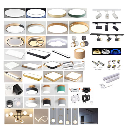 4HOME SINGAPORE 48W 72W Black White Rectangular LED Ceiling Light Nordic Minimal Ceiling Light - Daylight for Kitchen Living Room - 4HOME