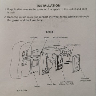 Schneider Electric Kavacha Weatherproof Socket Cover Switch Cover Waterproof Protector Cover 1G 2G 1Gang 2Gang 4HOME SINGAPORE - 4HOME