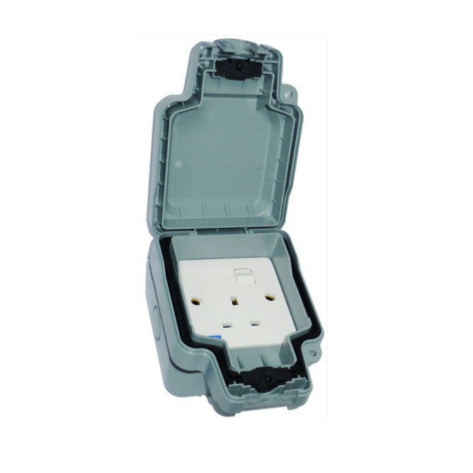 FYM IP66 Weatherproof Waterproof Single Double Switch Socket Outlet 13A 4HOME SINGAPORE - 4HOME