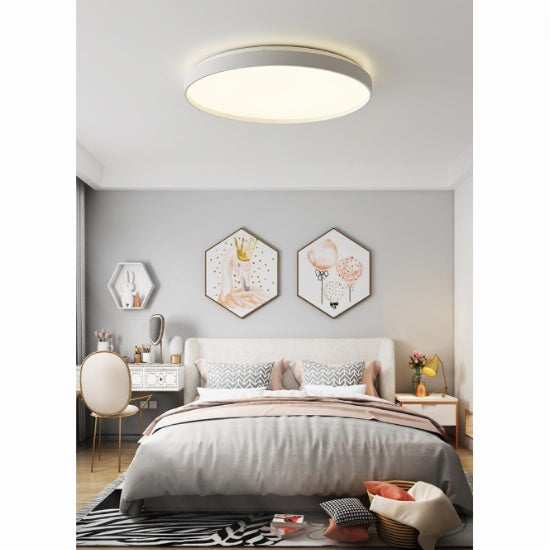 Premium Black White LED Surface Ceiling Light Minimalist 12W 24W 36W Daylight Living Room Bedroom 4HOME SINGAPORE - 4HOME