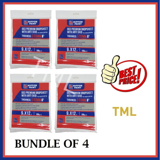 Nippon Paint / MS / EzStik Plastic Drop Cloth Drop sheet Painting Sheet Dropsheet Dropcloth 4HOME SINGAPORE - 4HOME