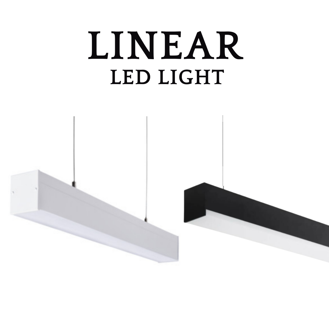 Premium High Power 65W LED Linear Ceiling Light Surface / Pendant Office Kitchen Living Room Selectable CCT