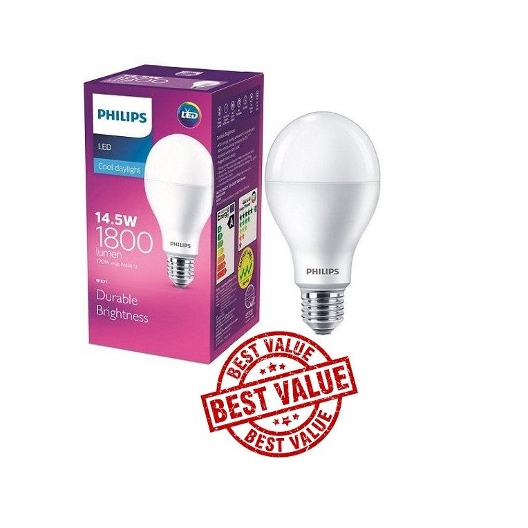 Philips LED E27 14.5W Light Bulb Warm White Daylight 4HOME SINGAPORE - 4HOME