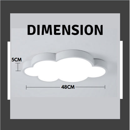 4HOME SINGAPORE 30W Nordic LED Ceiling Light Cloud Design- Daylight Kids Children Room - 4HOME