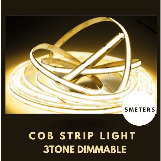 Tri-tone COB LED Strip Light 3tone Dimmable 5meters 4HOME SINGAPORE - 4HOME