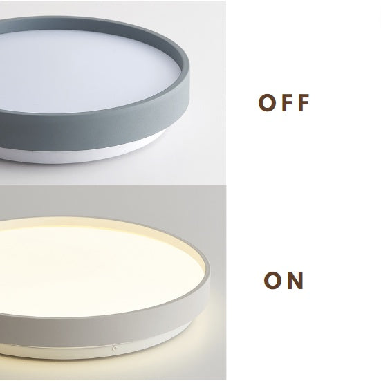 Premium Black White LED Surface Ceiling Light Minimalist 12W 24W 36W Daylight Living Room Bedroom 4HOME SINGAPORE - 4HOME