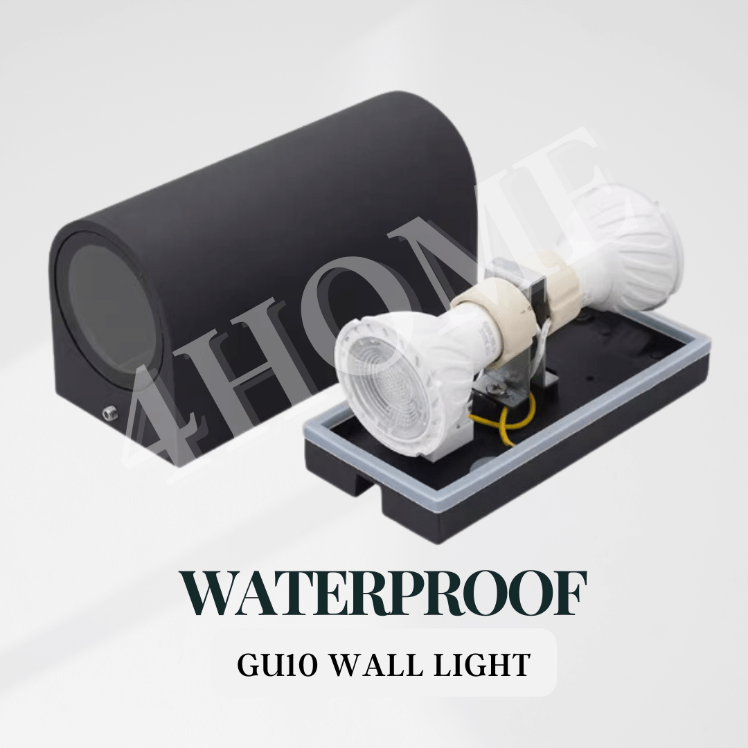 Outdoor Waterproof GU10 Round Cylindrical Wall Light Up Down 4HOME SINGAPORE - 4HOME