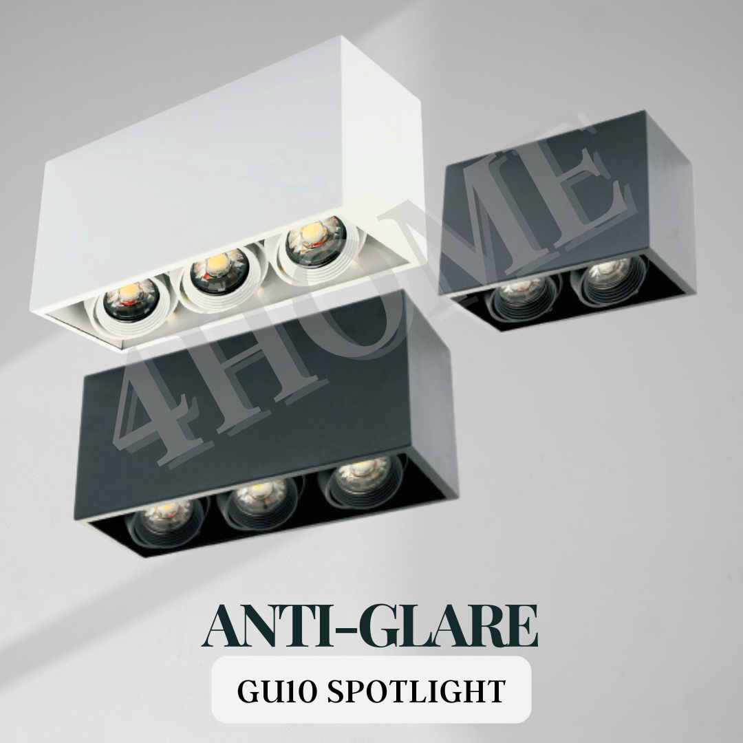 Anti-glare LED Surface Mounted Spotlight Downlight Double Head Triple Head 4HOME SINGAPORE - 4HOME