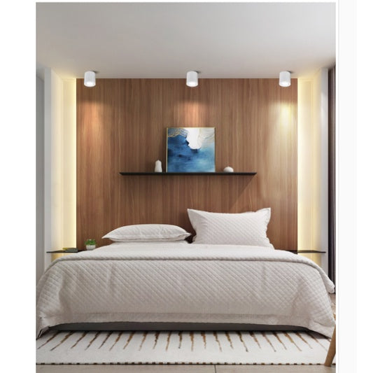 Premium LED GU10 Round Square Spotlight Cylindrical Black White Replaceable GU10 Rotatable 4HOME SINGAPORE - 4HOME