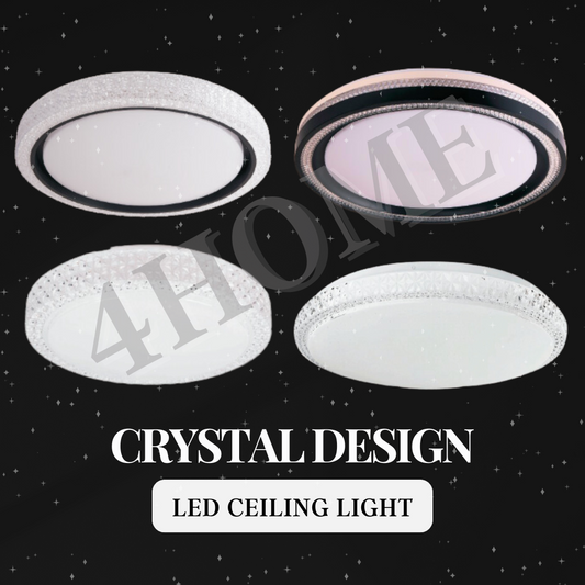 Premium Luxurious Crystal Design LED Light Twist & Turn Bedroom Living Room Kitchen 4HOME SINGAPORE - 4HOME