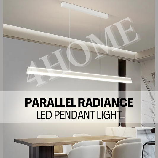 Premium Minimalist White linear Parallel Radiance Pendant Light Dining Island Study Tritone 120cm 4HOME SINGAPORE - 4HOME