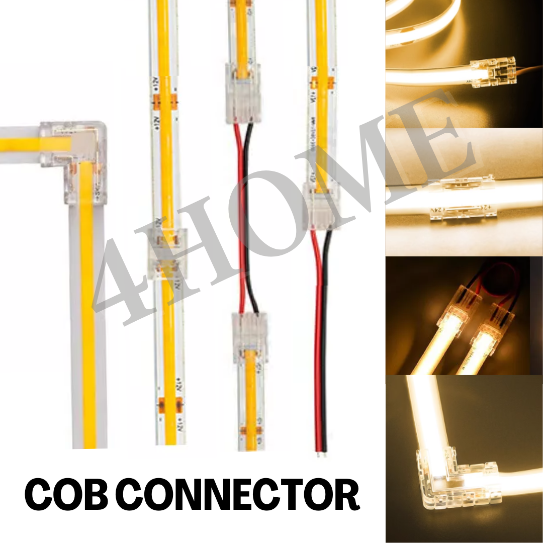 [SG Local Seller] COB Connector Strip Light Connector 8mm 10mm 4HOME SINGAPORE - 4HOME