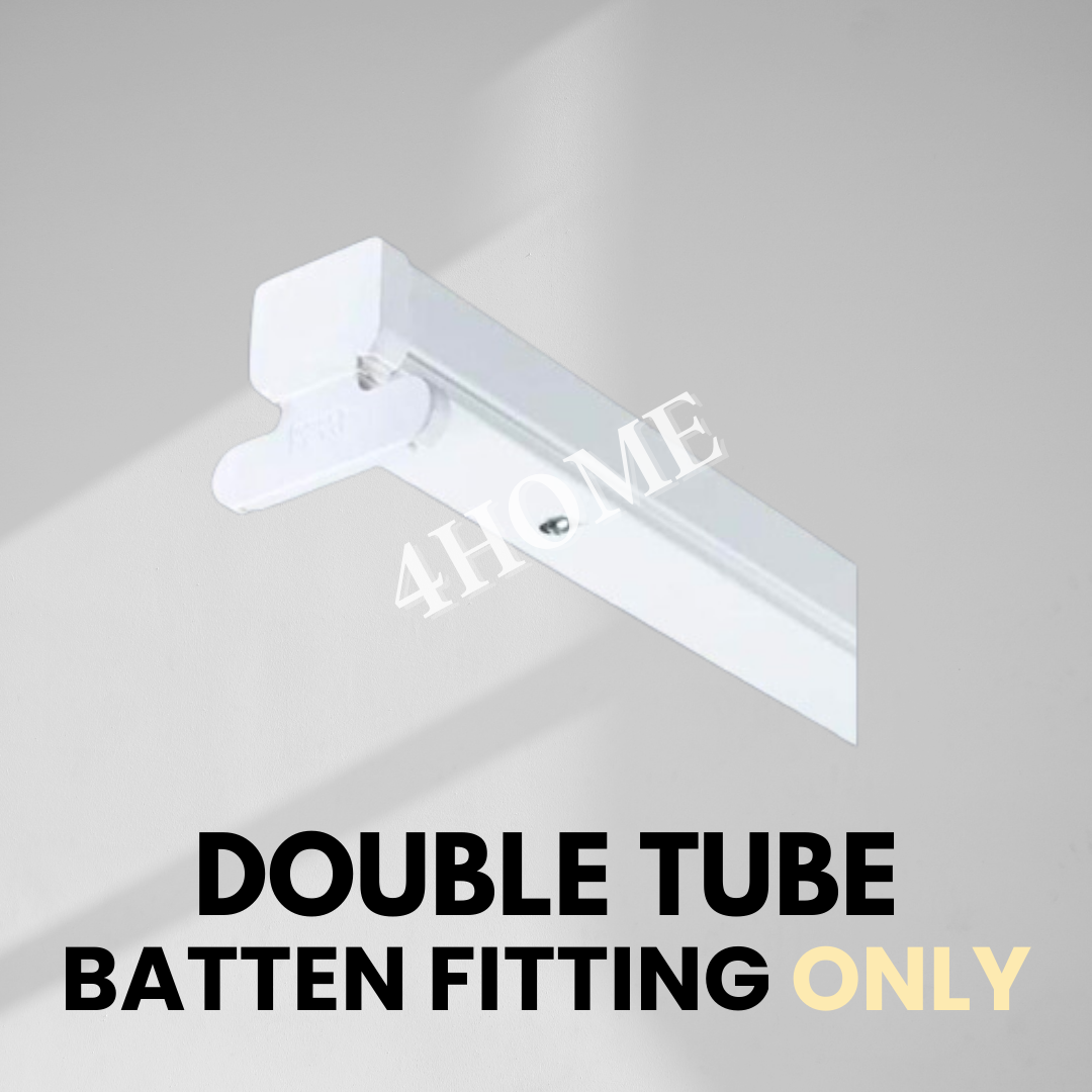T8 Tube Batten Fitting Housing with T8 LED tube optional 4HOME SINGAPORE - 4HOME