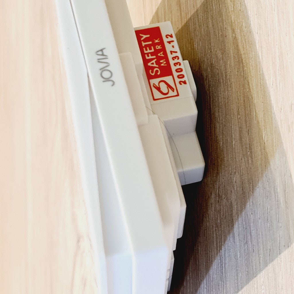 FYM Jovia Matt Black Grey White Frameless Switch Socket 4HOME SINGAPORE - 4HOME