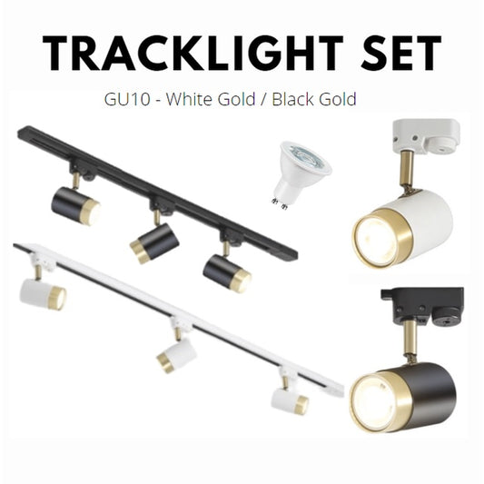 White Gold Black Gold GU10 Track Light 4HOME SINGAPORE - 4HOME