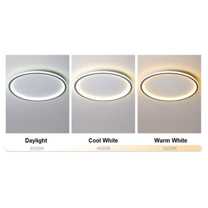 Halo Modern Designer LED Ceiling Light Tri-tone 36W 24W 4HOME SINGAPORE - 4HOME