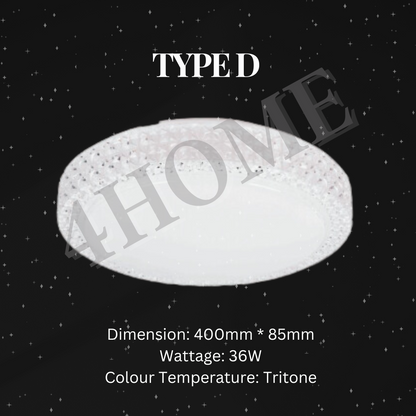 Premium Luxurious Crystal Design LED Light Twist & Turn Bedroom Living Room Kitchen 4HOME SINGAPORE - 4HOME