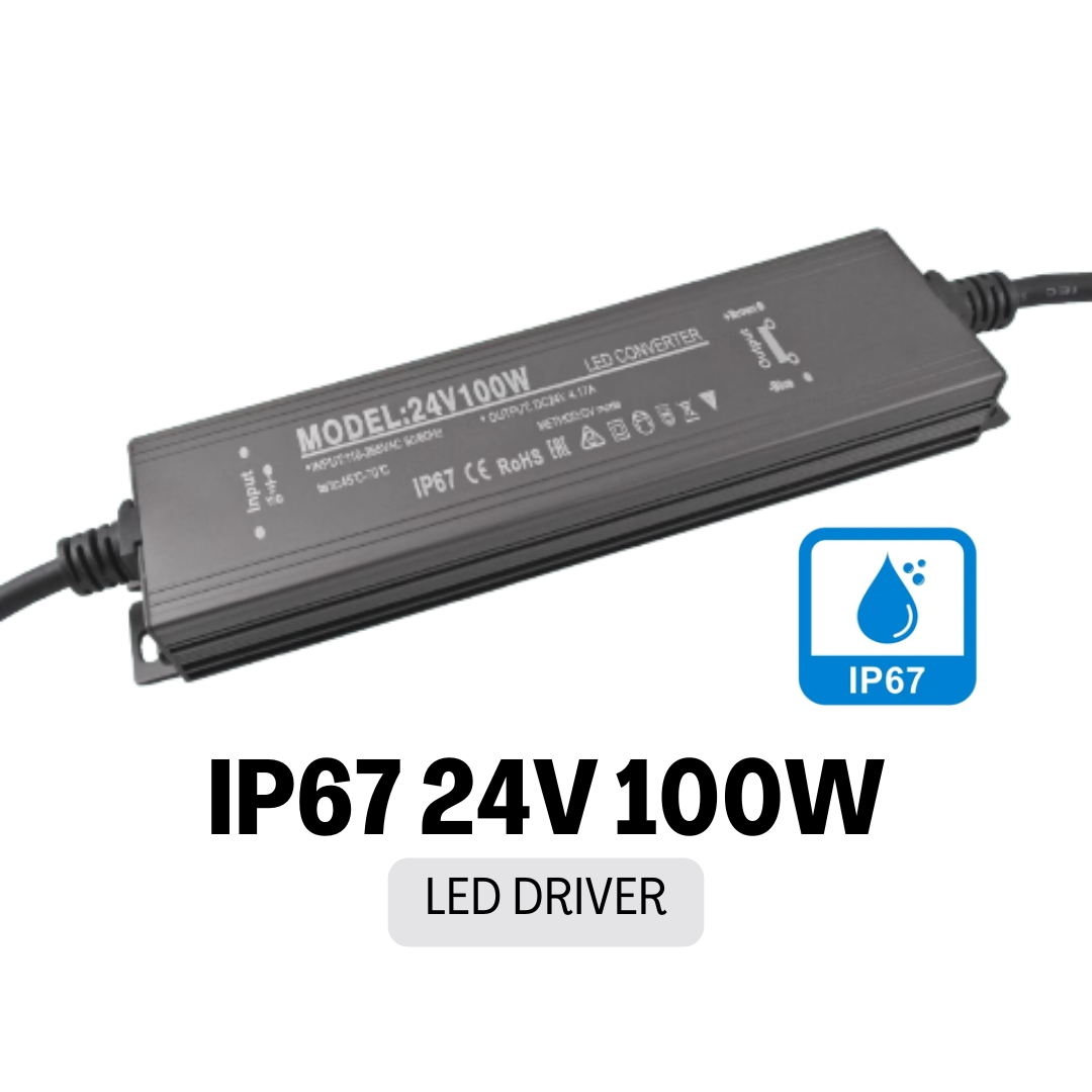 IP67 DC24V Waterproof LED Driver 100W For Outdoor Use LED Power Adapter Supply LED Driver - 4HOME