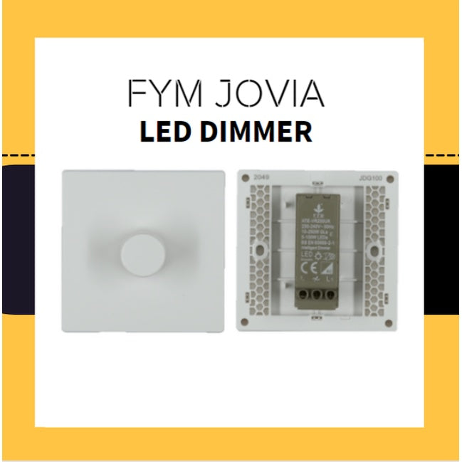 FYM Jovia LED Dimmer for lighting Matt Black Space Grey White 4HOME SINGAPORE - 4HOME