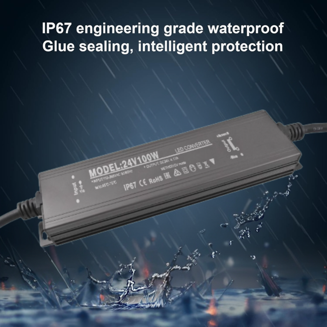 IP67 DC24V Waterproof LED Driver 100W For Outdoor Use LED Power Adapter Supply LED Driver - 4HOME