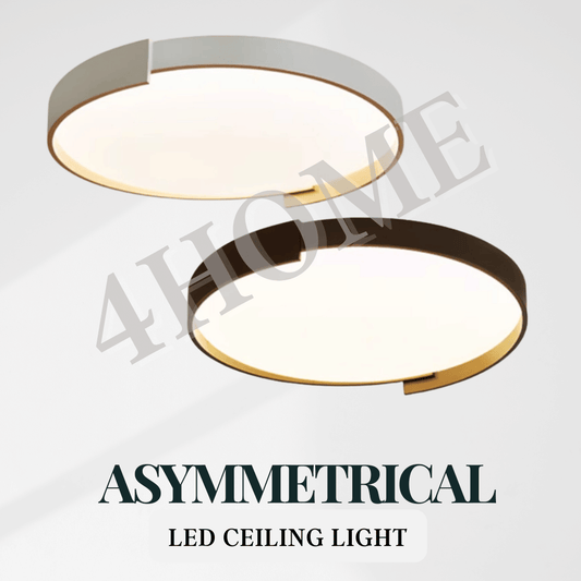 Premium LUX Asymmetrical Arc LED Ceiling Light Bedroom Living Room Kitchen 4HOME SINGAPORE - 4HOME