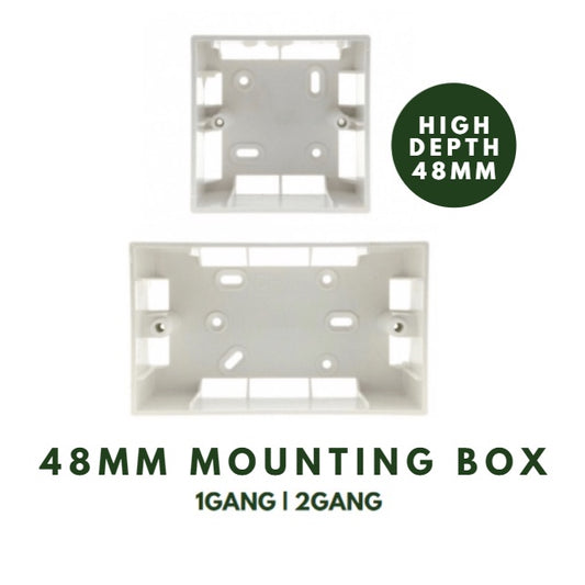 48mm PVC Mounting Box High Depth CHW 4HOME SINGAPORE - 4HOME