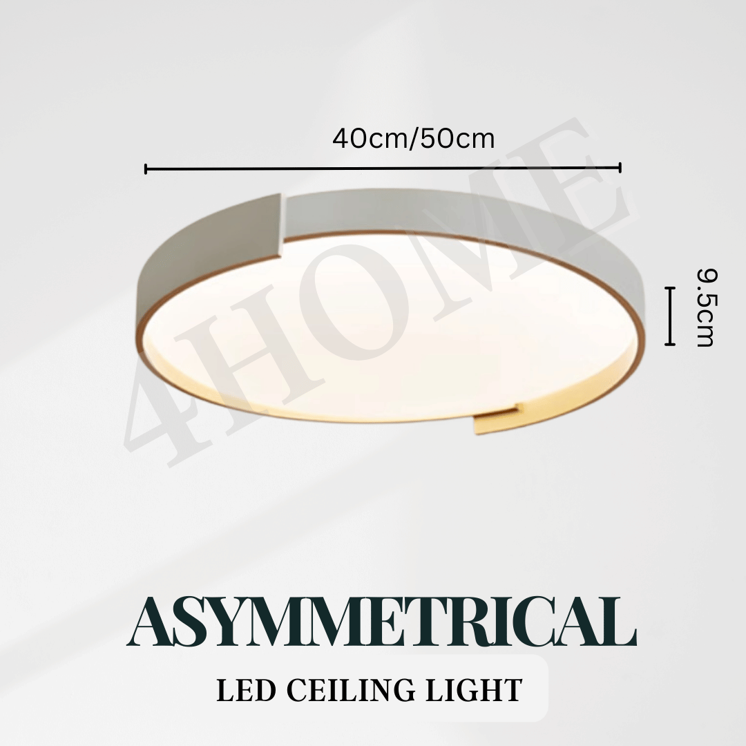 Premium LUX Asymmetrical Arc LED Ceiling Light Bedroom Living Room Kitchen 4HOME SINGAPORE - 4HOME
