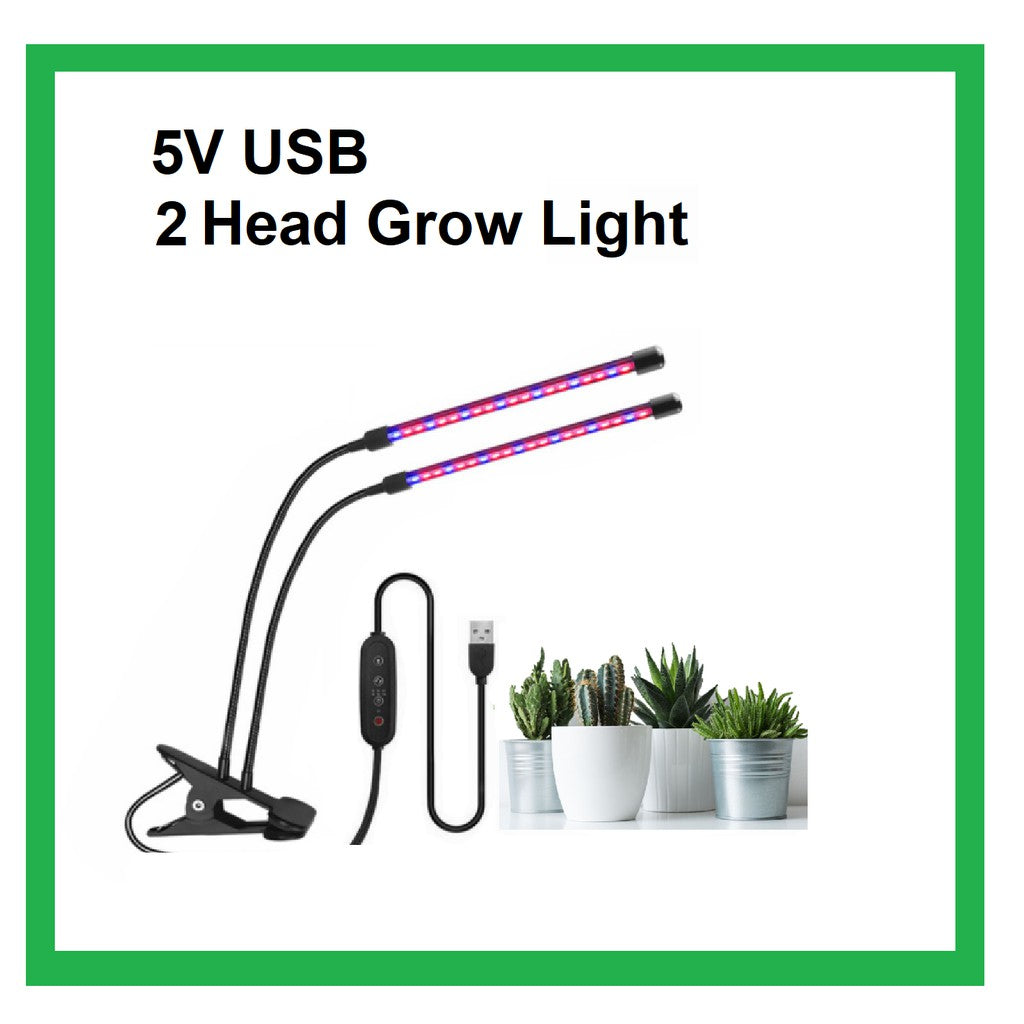 [SG Seller] Plant LED Grow Light USB Full Spectrum with Timer Indoor Hydroponic Vegetable Lamp 4HOME SINGAPORE - 4HOME