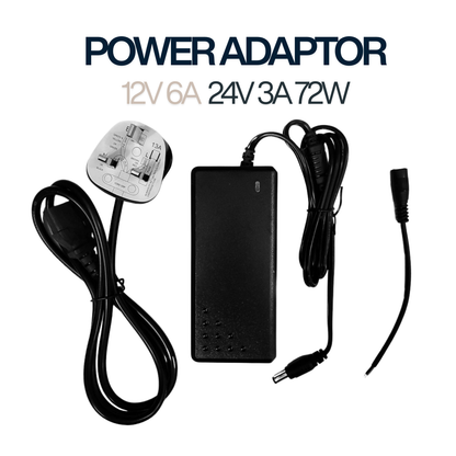LED 灯带交流直流电源适配器变压器 12V 6A 72W LED 驱动器 4HOME 新加坡