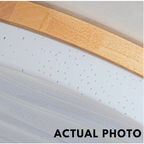 Premium Glittering Real Wood Nordic LED Ceiling Light Tritone Macaron Hamburger 4HOME SINGAPORE - 4HOME