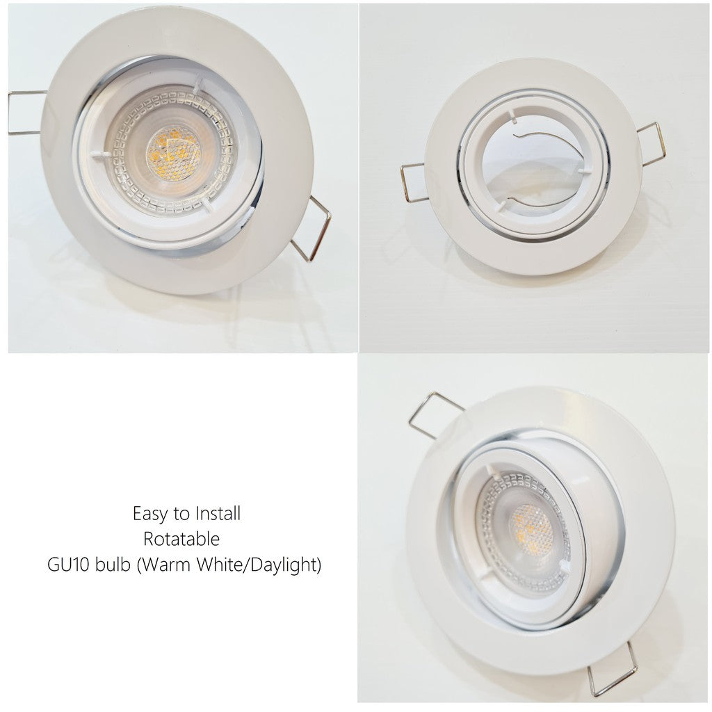 Rotatable LED Spotlight Recessed Downlight Spotlight 7W 600lm 4HOME SINGAPORE - 4HOME