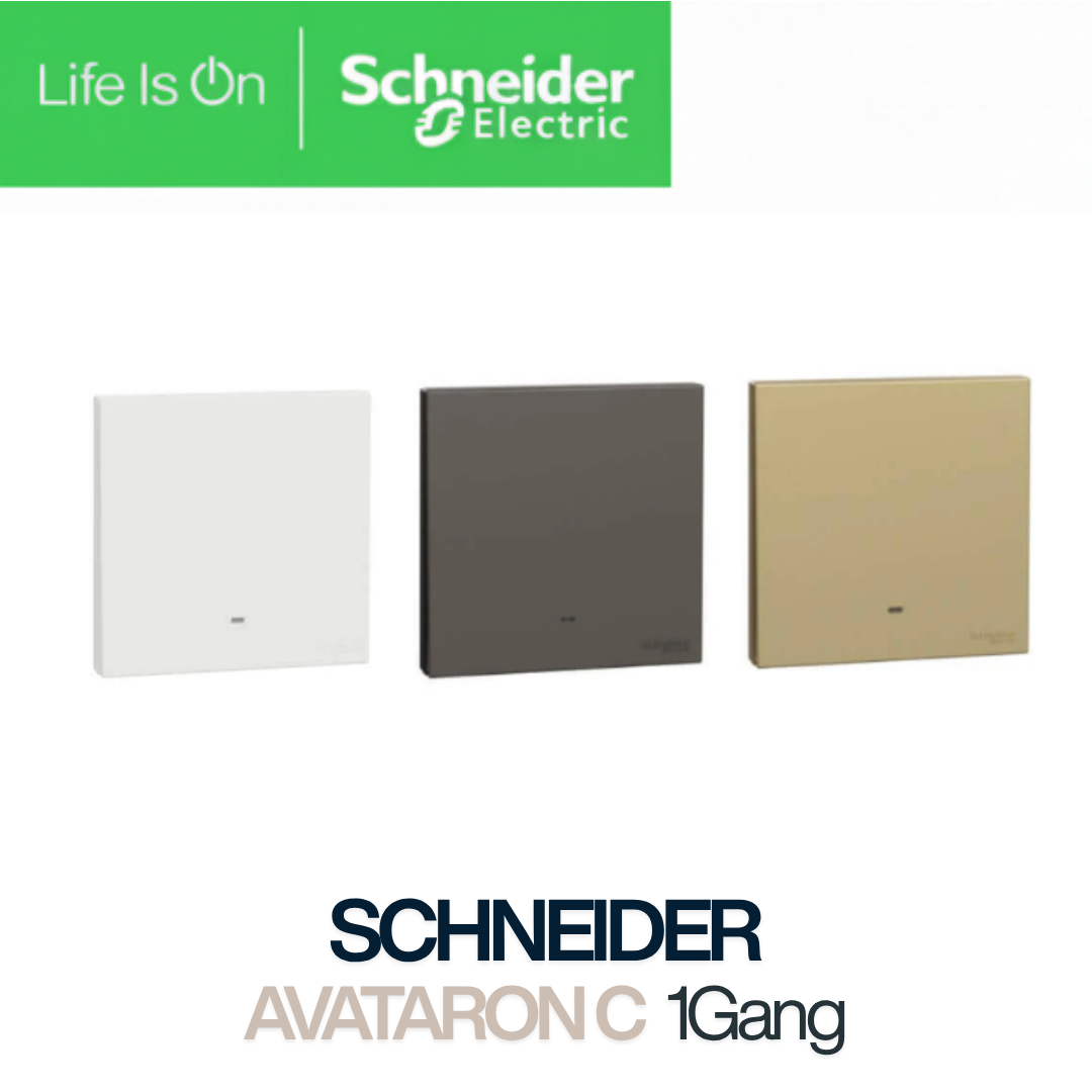 AVATARON C 1gang 1way 2way switch Dark Grey Wine Gold White