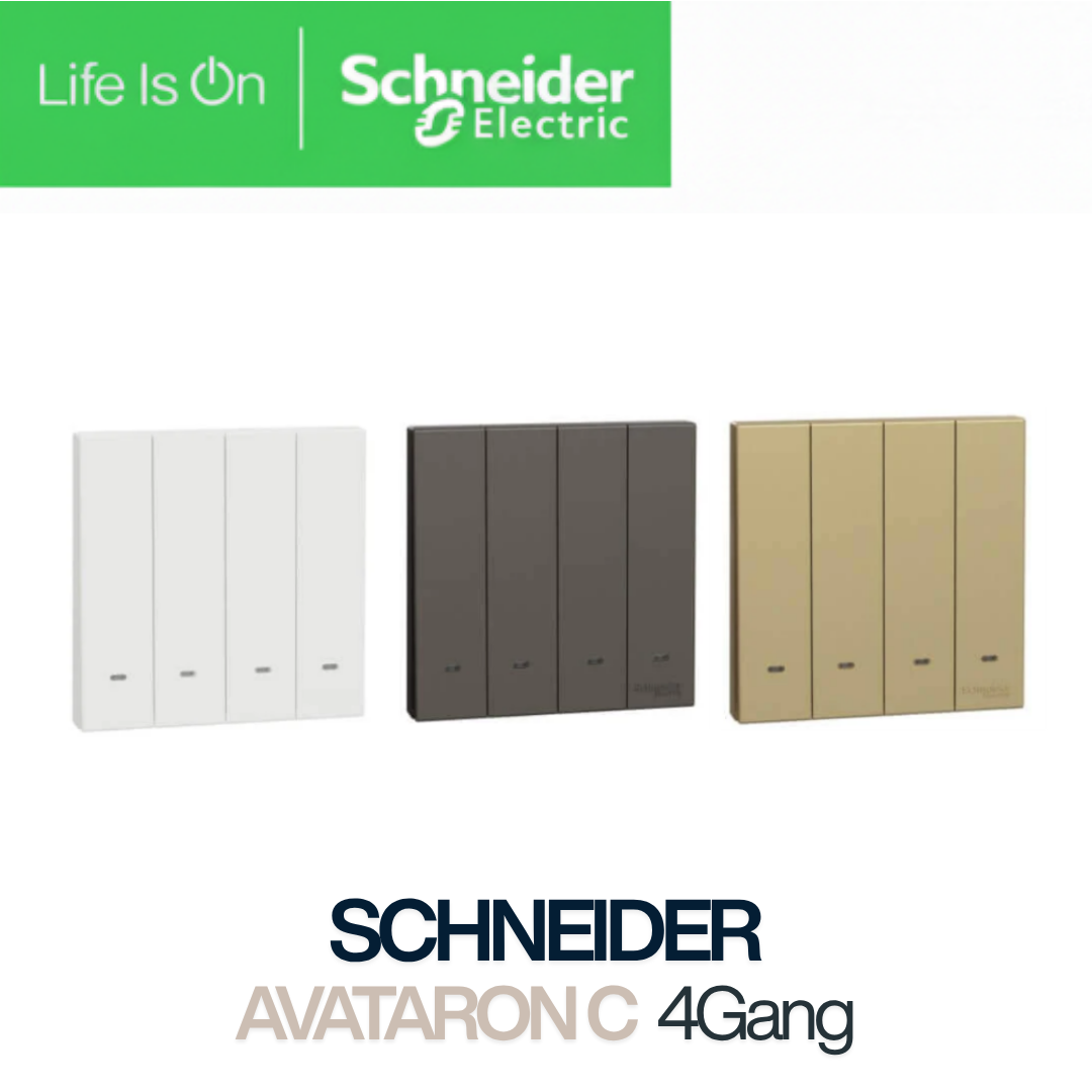 AVATARON C 4gang 1way 2way switch Dark Grey Wine Gold White