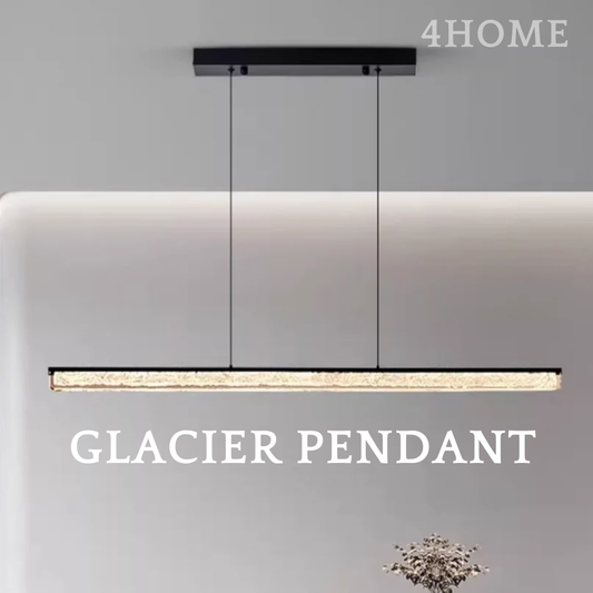 Glacier Pendant Light – Modern LED Linear Hanging Light for Kitchen Islands, Dining Rooms, and Office Spaces