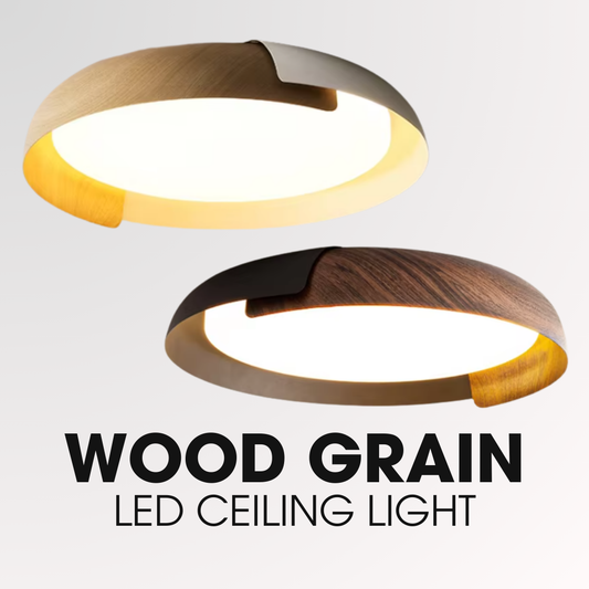Harmony LED Ceiling Light 46cm White Light Wood Black Dark Wood