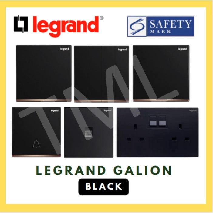 Legrand Galion Matt Black Switch Socket 4HOME SINGAPORE - 4HOME