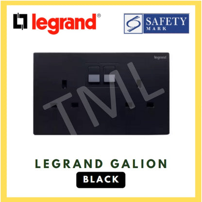 Legrand Galion Matt Black Switch Socket 4HOME SINGAPORE - 4HOME