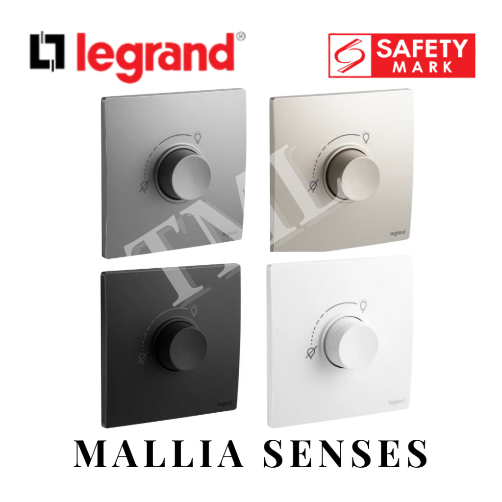 Legrand Mallia Senses Rotary dimmer - RLC+LED for Lighting 4HOME SINGAPORE - 4HOME