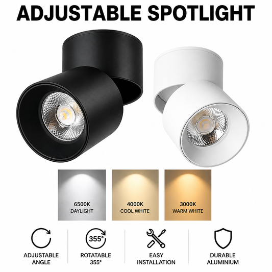 Minimalist Adjustable Surface Spotlight LED Surface Downlight 