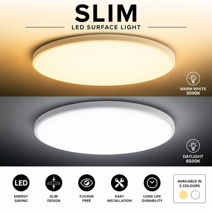 Minimalist Frameless LED Surface Ceiling Light