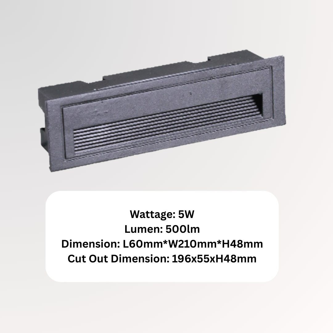 Recessed Wall Light Stairs Led Light Step Light - Rectangular