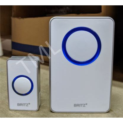 BRITZ Wireless Doorbell Set 912DC Transmitter Receiver 100M HDB BTO CONDO LANDED Door Bell Chime set 4HOME SINGAPORE - 4HOME