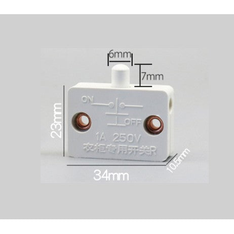 [SG Local Seller] Cabinet Wardrobe Mini On Off Light Switch Casement Sliding Door Switch 4HOME SINGAPORE - 4HOME