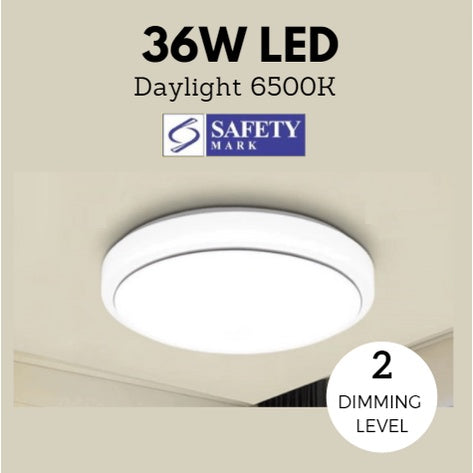 36W Extra Bright LED Ceiling Light 2 Dimming Level Safety Mark Approved 4HOME SINGAPORE - 4HOME