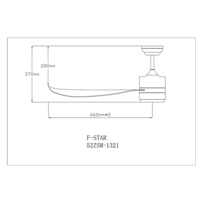 Fanco F-Star Ceiling Fan with LED Light 36 / 46 / 52 inch With Standard Installation FStar F Star 4HOME SINGAPORE - 4HOME