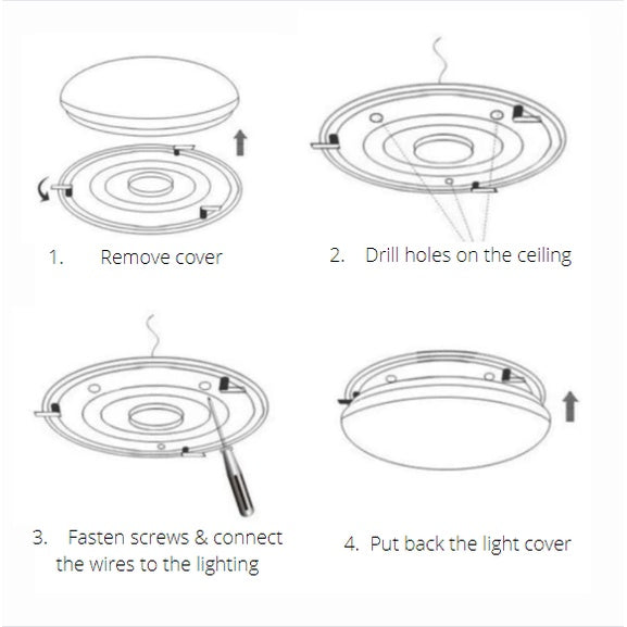 Premium Luxurious Crystal Design LED Light Twist & Turn Bedroom Living Room Kitchen 4HOME SINGAPORE - 4HOME