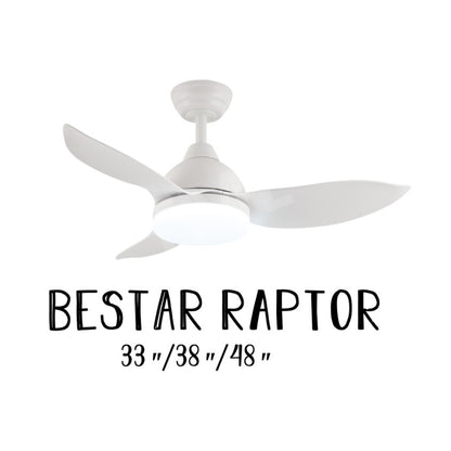 [Installation] Bestar Raptor Ceiling Fan with 24W LED Light 33inch 38inch 48inch 33" 38" 48" 4HOME SINGAPORE - 4HOME