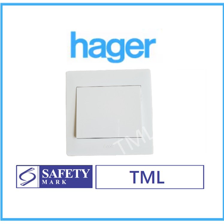 Hager 1Gang 1Way 2Way Single Wall Switch White 4HOME SINGAPORE - 4HOME