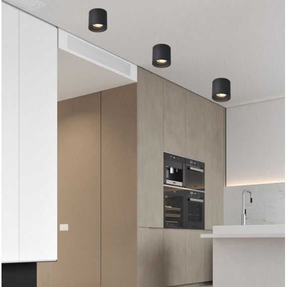 Premium LED GU10 Adjustable Spotlight Cylindrical Black White Replaceable GU10 Rotatable 4HOME SINGAPORE - 4HOME