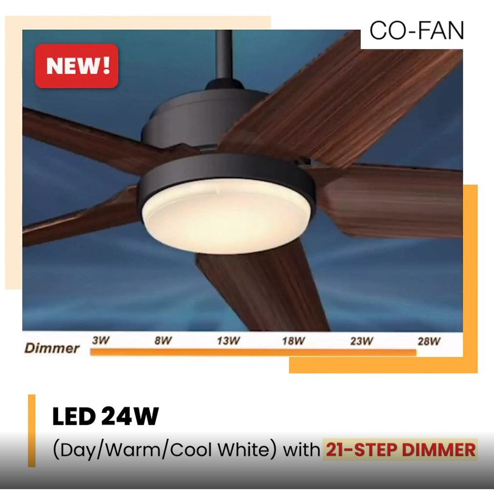 [Installation] Fanco KENO 52" 5 Blades DC Ceiling Fan 24W LED Dimmable 3 Tone 4HOME SINGAPORE - 4HOME